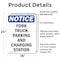 Signmission Fork Truck Parking And Charging Station OSHA Notice Sign, Vinyl Decal, 18in W x 24in L, 2PK OS-2PACK-NS-D-1824-V-12880 - alternate 4